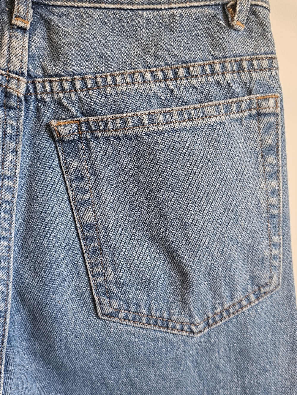 BNWT A.P.C. Jean Standard Straight Jeans - Light Blue 100% Cotton Denim Size 24 - Picture 4 of 7